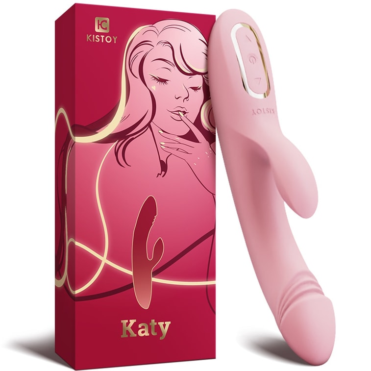KISTOY Katy CG双点震颤加热震动棒 - 少女粉